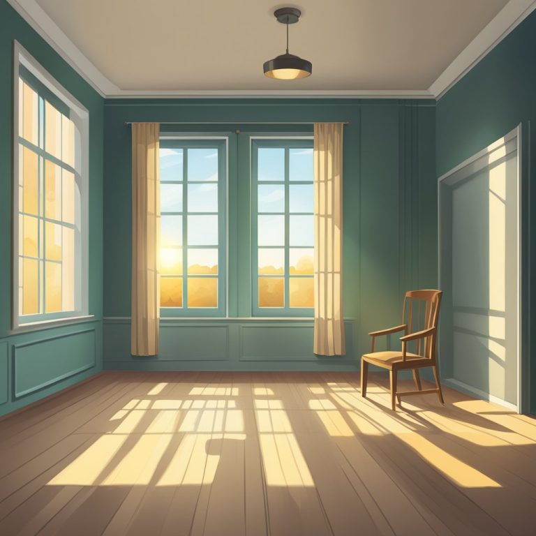 an image of an empty chair in an empty room signifying someone's missing