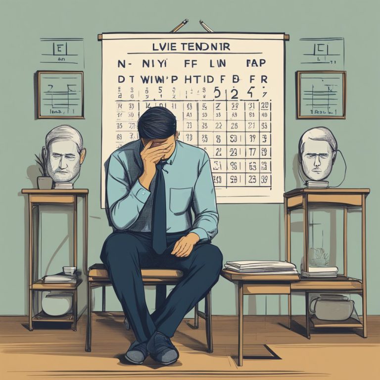 an image of a person with a headache in an eye doctor's office