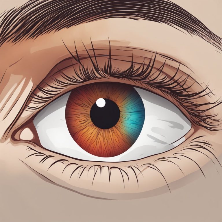 an illustration of dry eyes causing discomfort and headaches