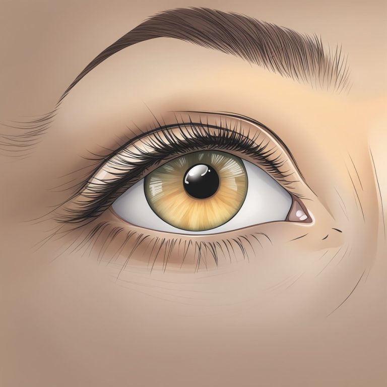 An image of a woman's eye without eye bags